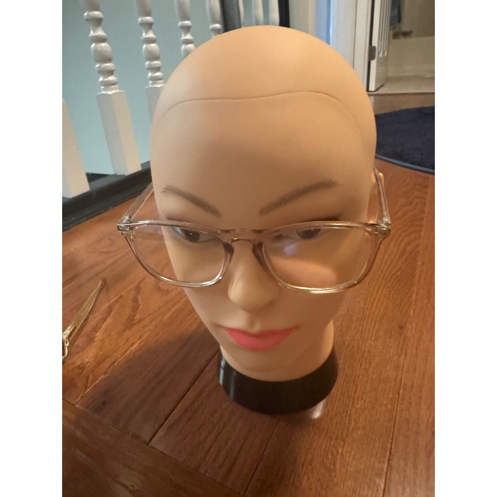 Womens Fashion Clear Transparent Square Frame Glasses 100% UV Protection
